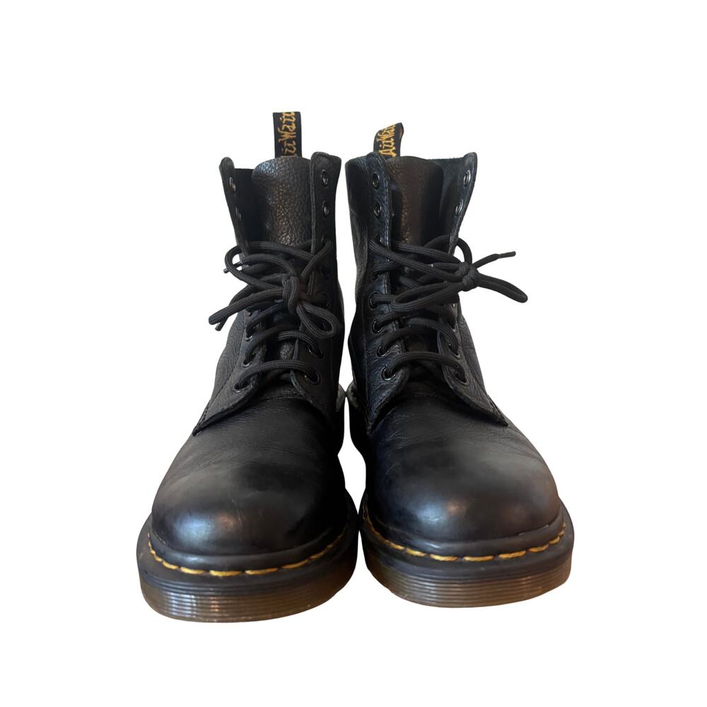 Dr. Martens Pascal Black Pebbled Leather Combat Boots – Women’s 8 / EU 39 - Picture 9 of 9